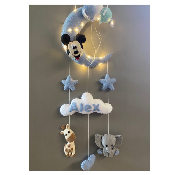 Mickey, zsiráf, elefánt + lufi
